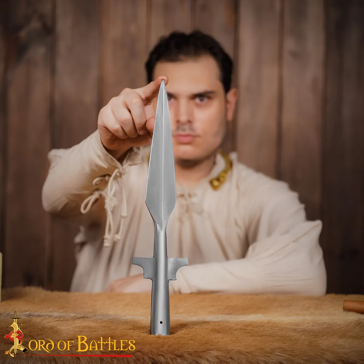 Winged Spear Head Hand Forged from Tough Carbon Steel Winged Spear Head Hand Forged from Tough Carbon Steel