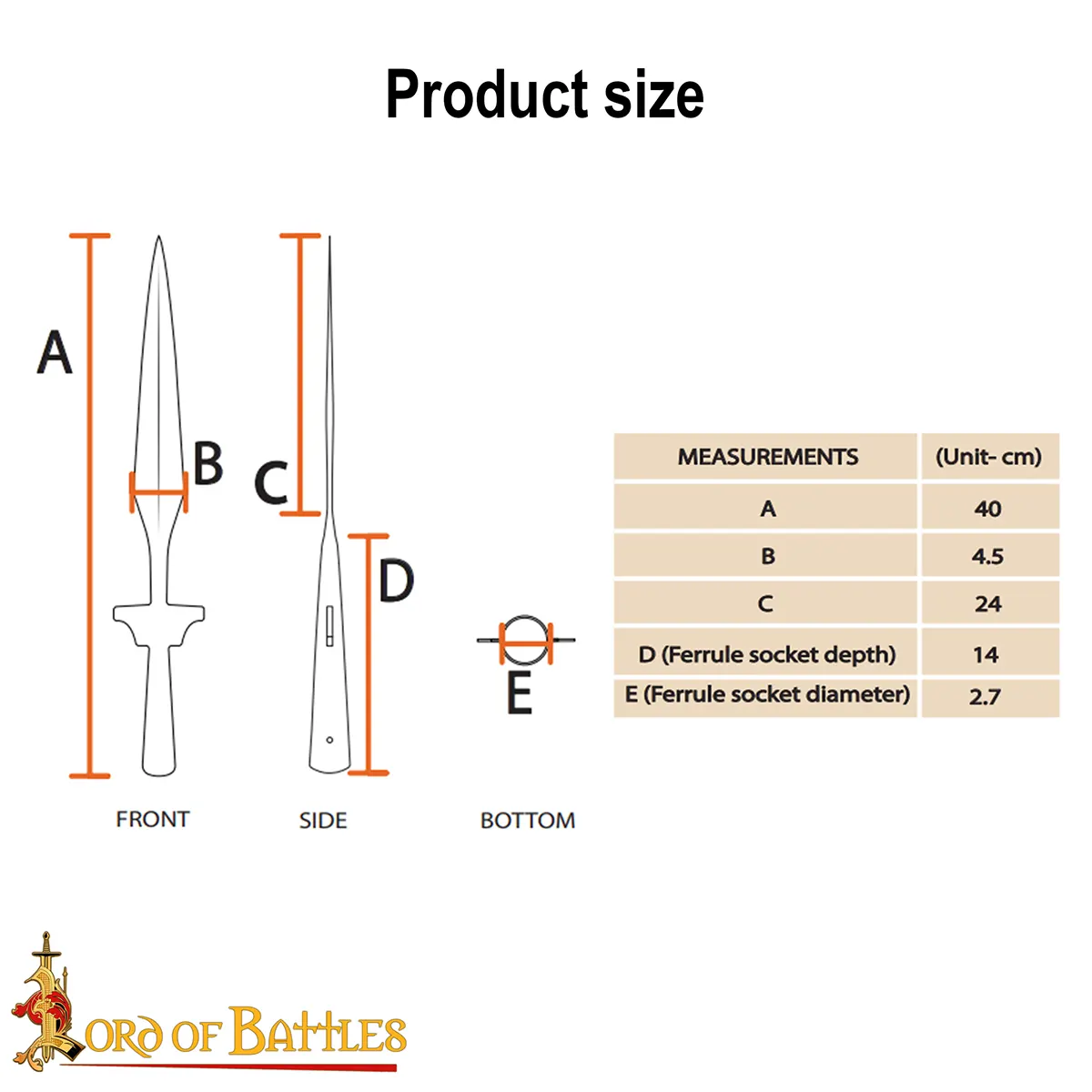 Winged Spear Head Hand Forged from Tough Carbon Steel Winged Spear Head Hand Forged from Tough Carbon Steel - Image 3
