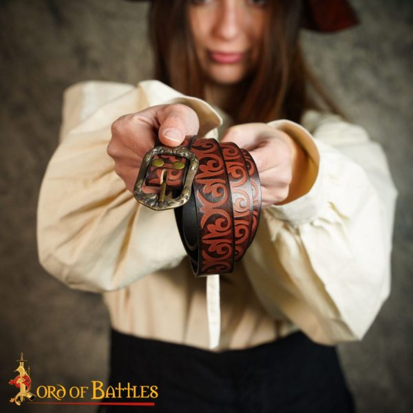 Medieval Handcrafted Genuine Leather Belt - Image 6