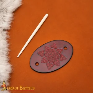 Leather Hair Brooch
