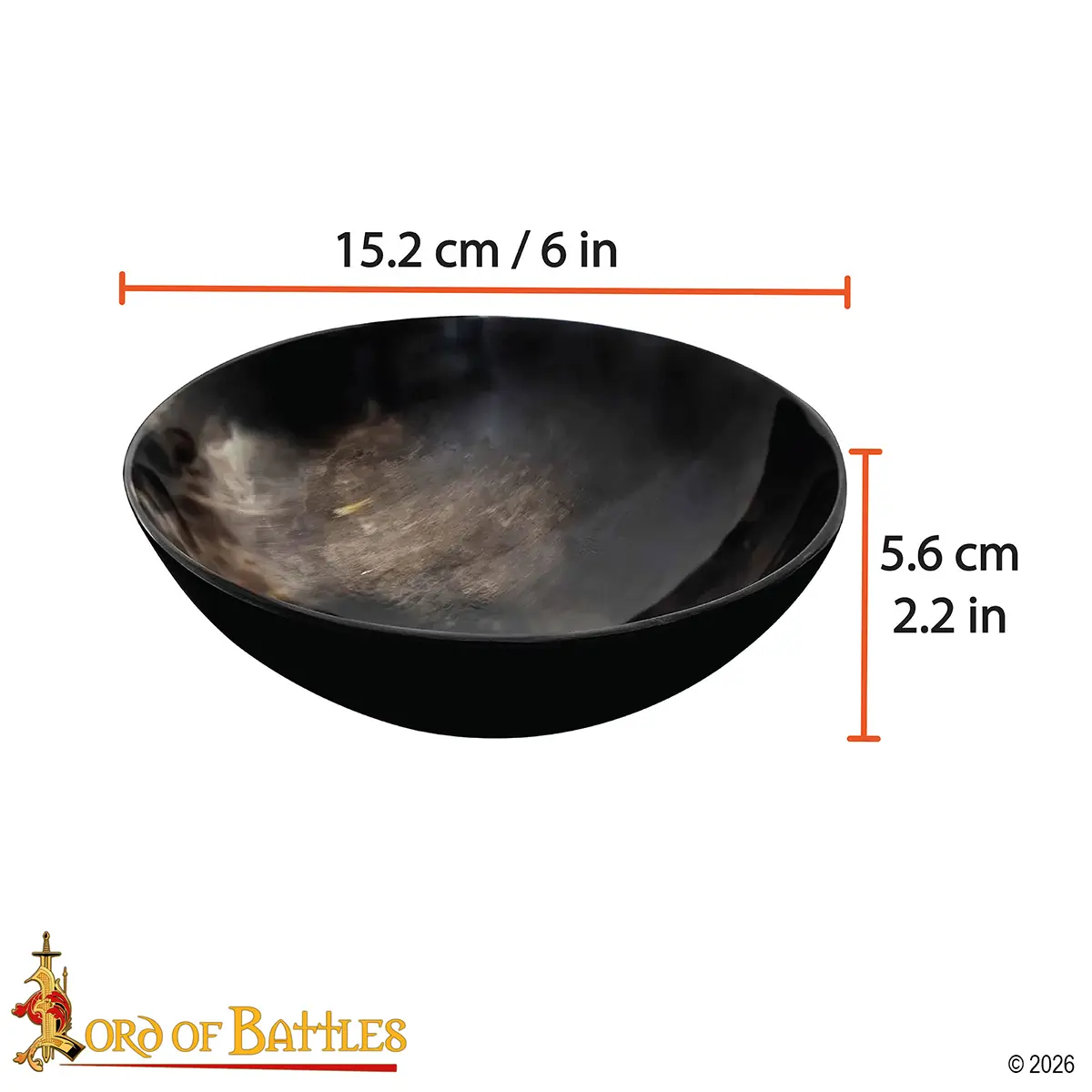 Viking Natural Horn Bowl - Handcrafted Natural Ox Viking Natural Horn Bowl - Handcrafted Natural Ox - Image 3