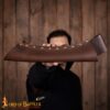 Medieval 14th Century Curved Leather Side Quiver with Belt Loop 25987CBR 5