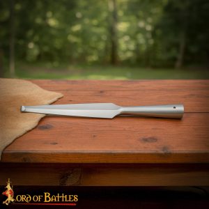 Medieval Blunt Spear Head Forged from Carbon Steel