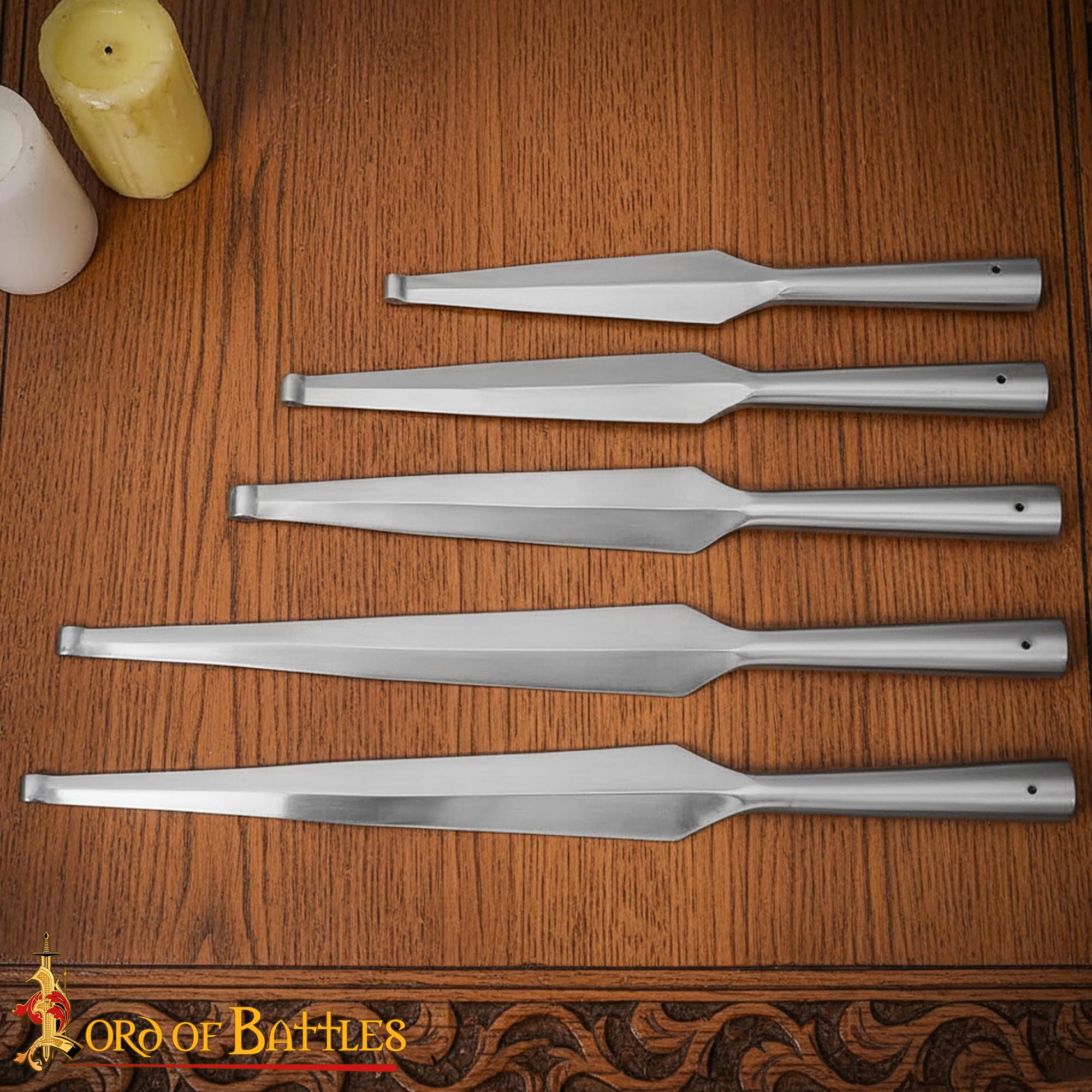 Medieval Blunt Spear Head Forged from Carbon Steel - 25955 7