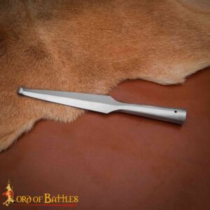 Medieval Blunt Spear Head Forged from Carbon Steel
