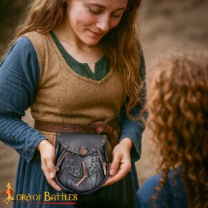 Medieval Sporran with Tied Tassels Belt Bag