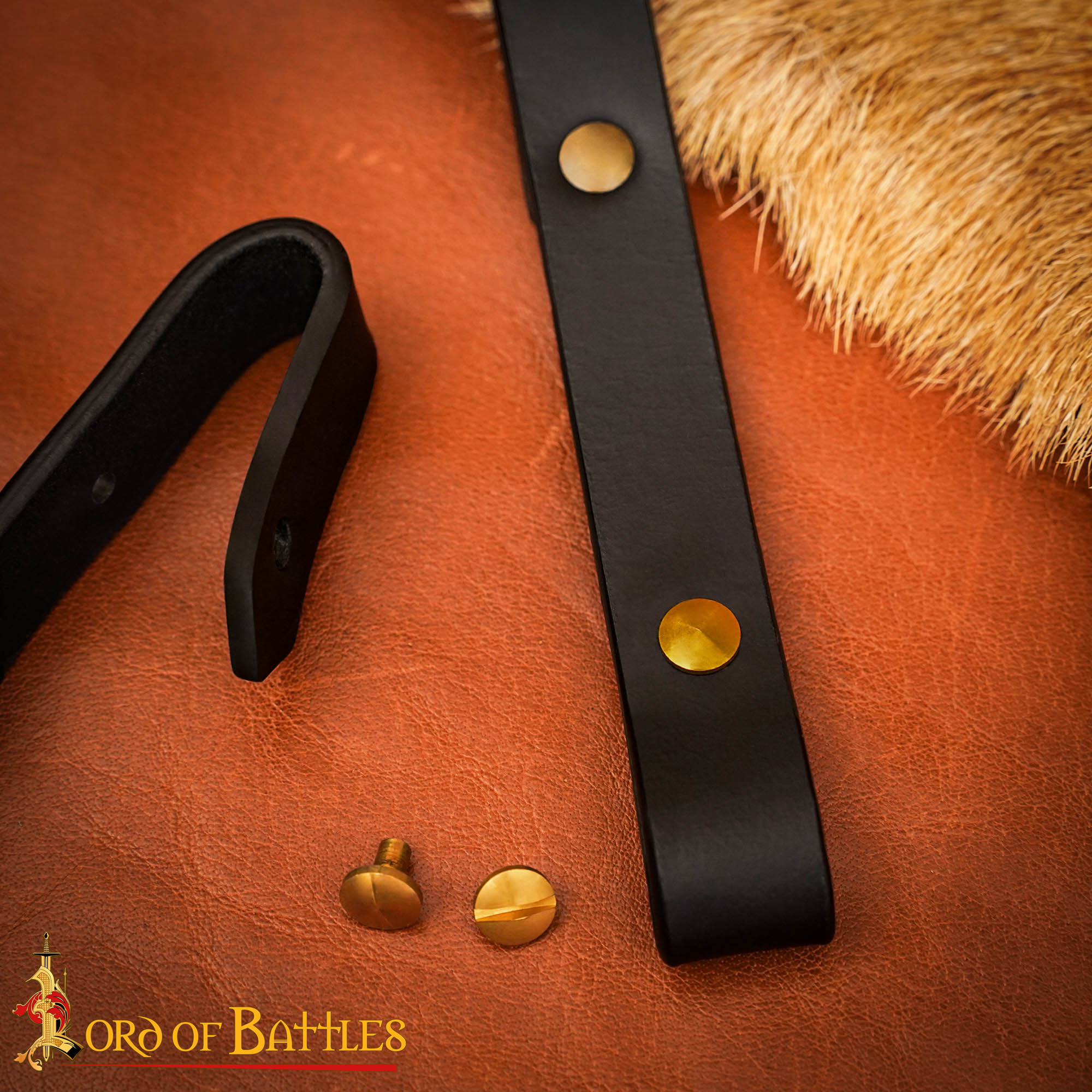 16th Century Black Leather Sword Hanger-26201BK 5