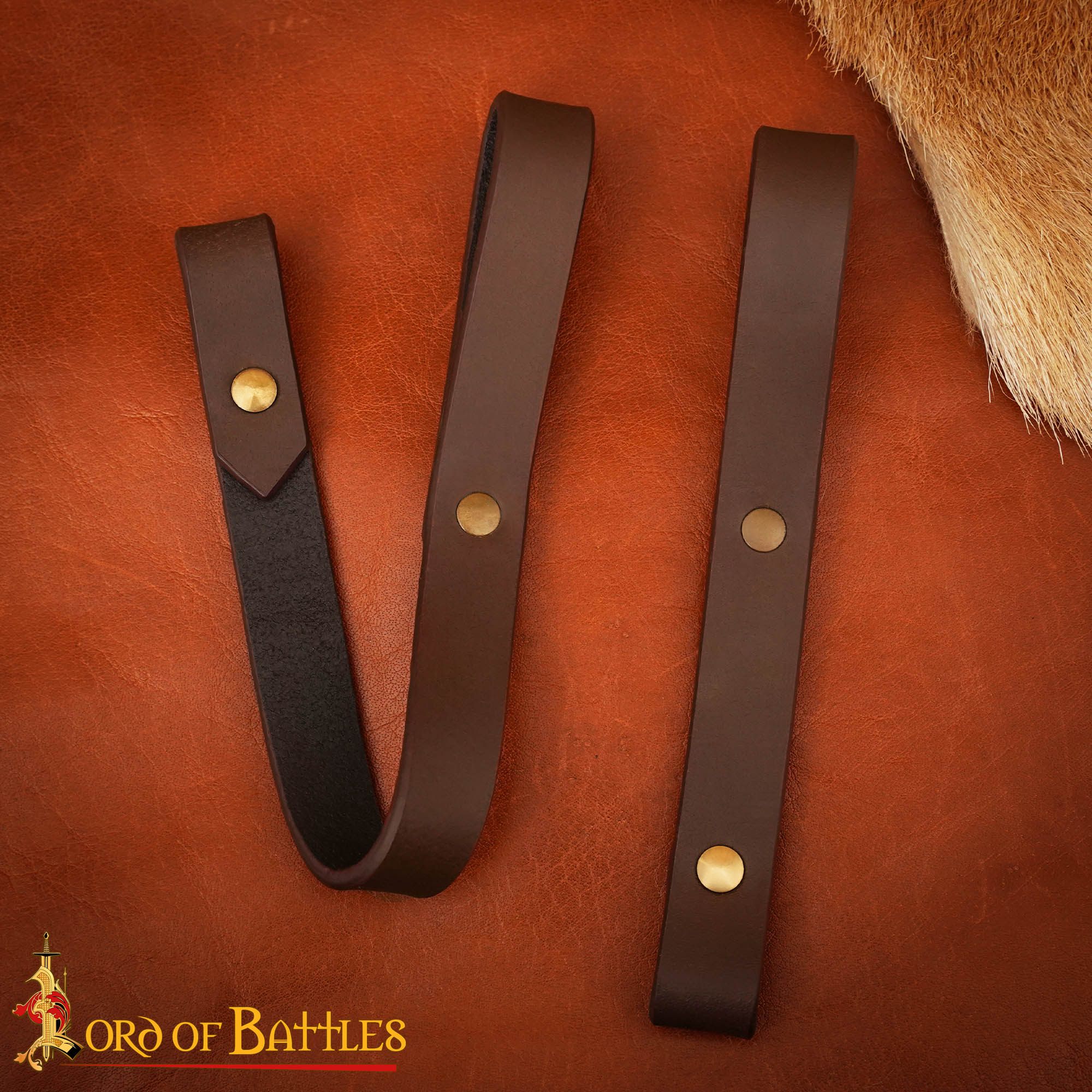 16th Century Brown Leather Sword Hanger-26201CBR 5