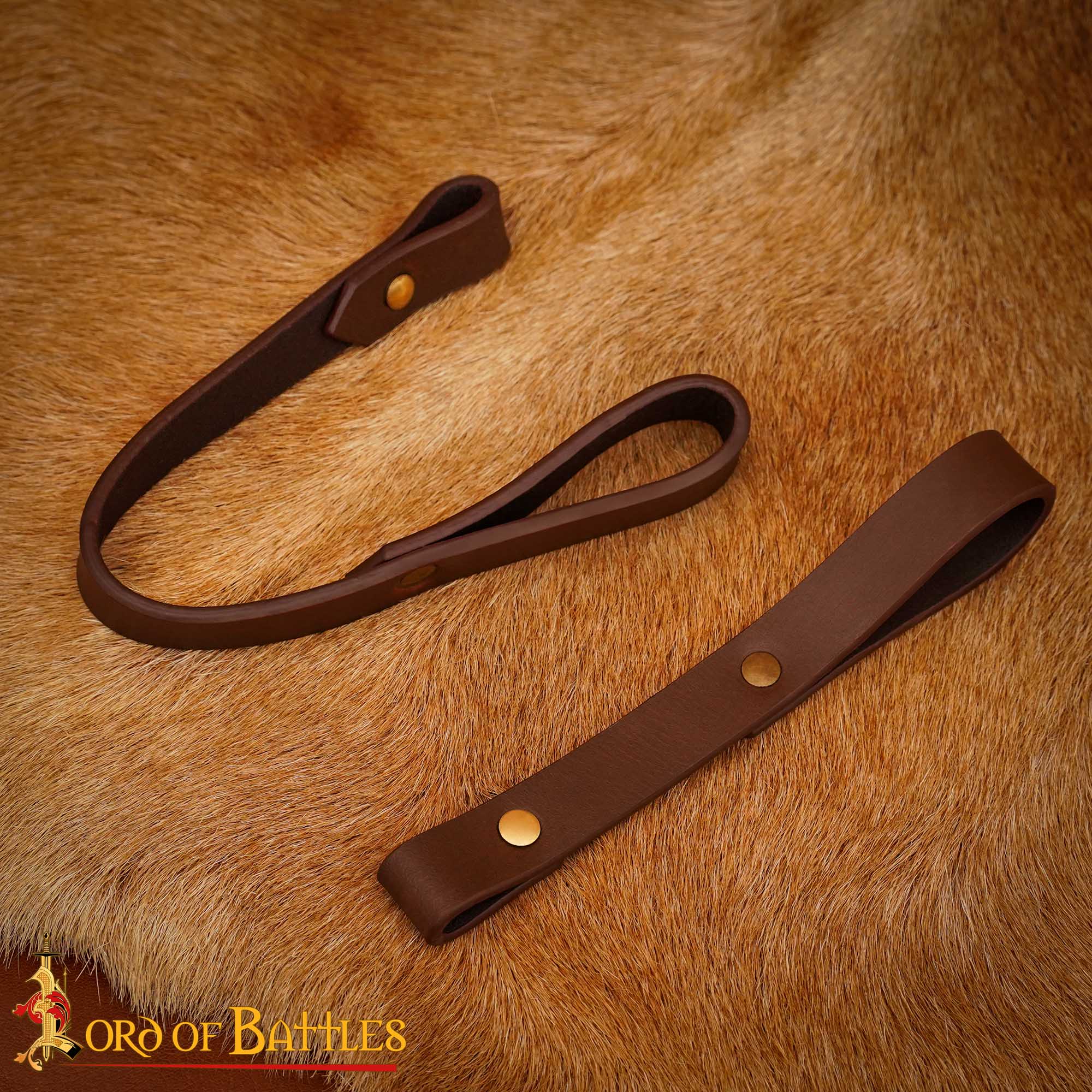 16th Century Brown Leather Sword Hanger-26201CBR