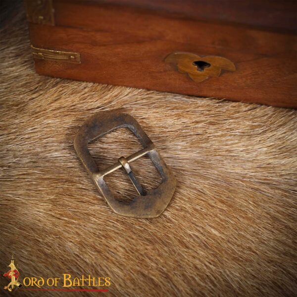 Medieval Fantasy Antique Brass Belt Buckles Set of 3 - Image 6