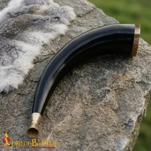 Medieval Viking Fully Functional Bigul Handcrafted Genuine Ox Horn