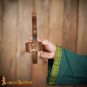 Handcrafted Genuine Leather Holder for Horn Tumbler and Cups