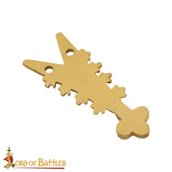 Renaissance Pure Solid Brass Belt End Chape Functional Accessory - Image 2