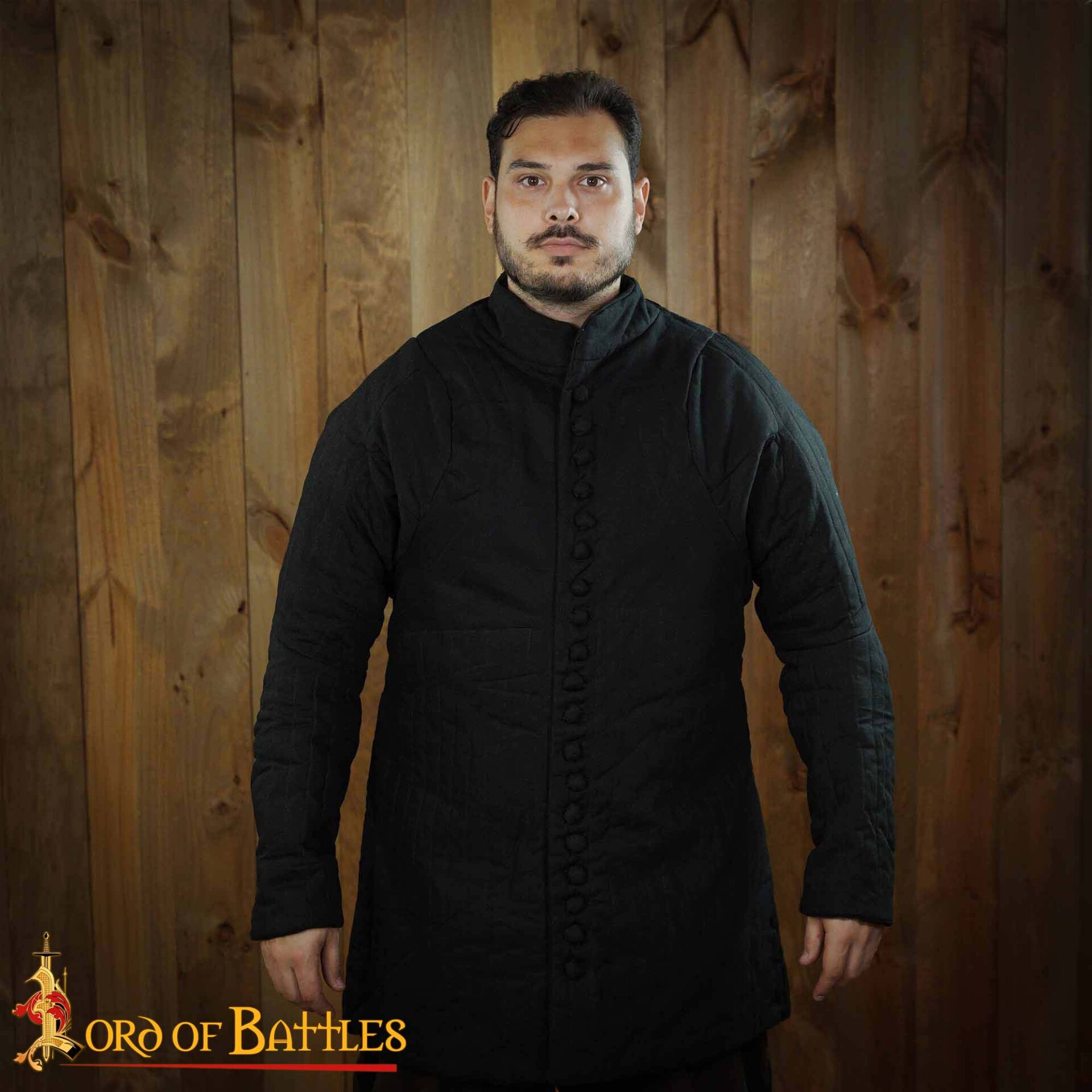 Medieval 14th Century Padded Gambeson-7106BK