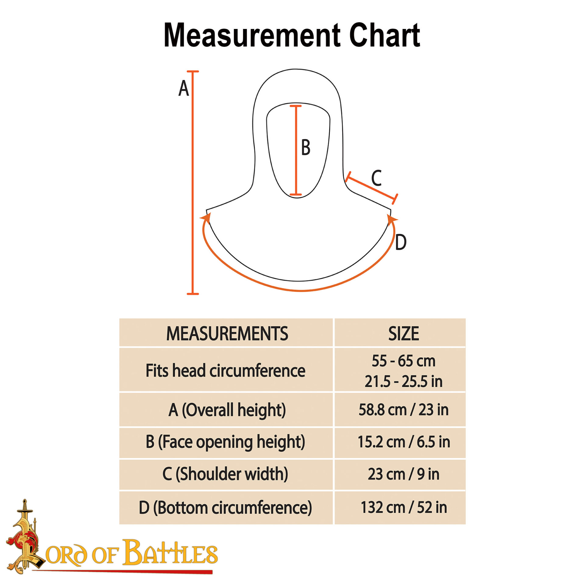Medieval Coif Mild Steel Butted 10mm 16gauge-340BK 2