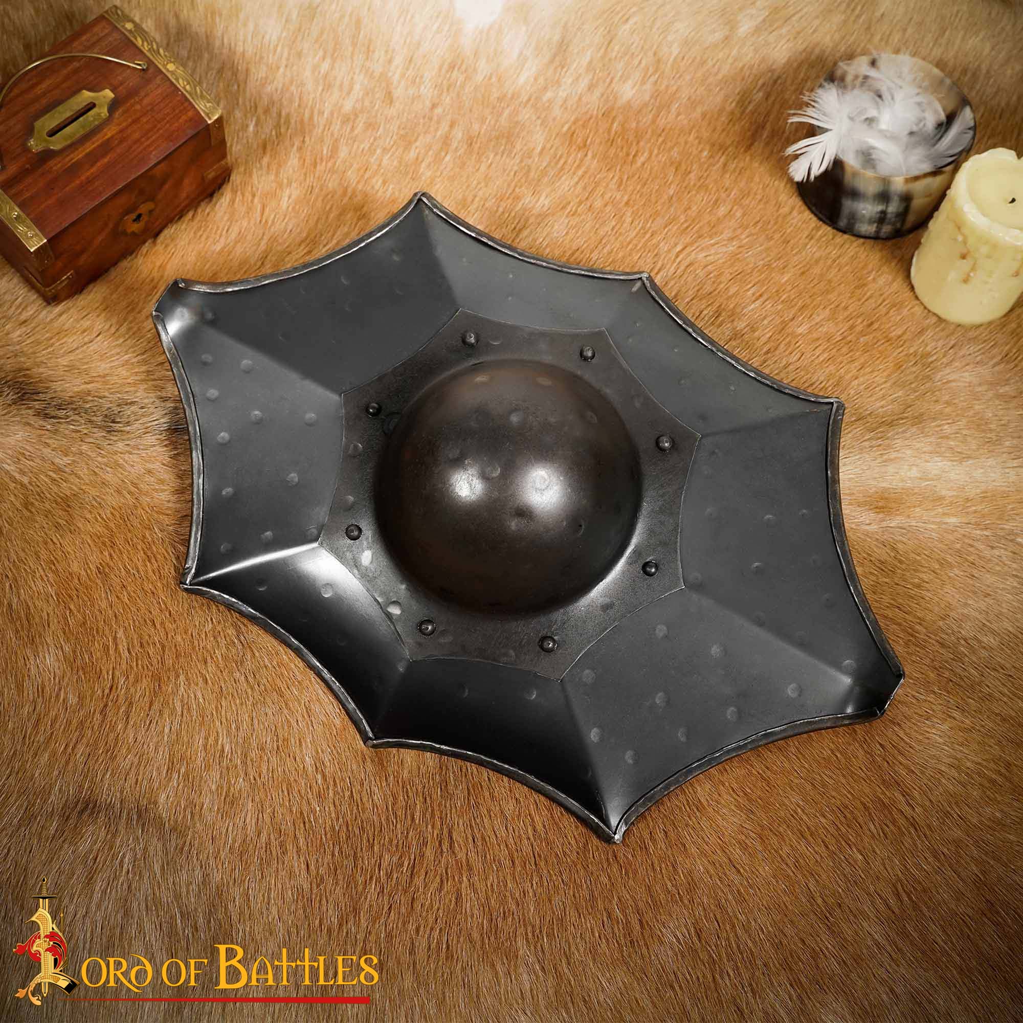 16th Century Renaissance Steel Buckler Shield-2133N