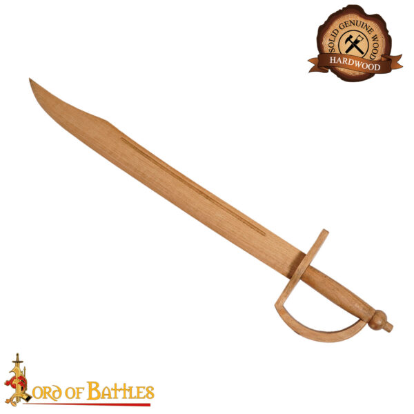 Pirate Cutlass Handcrafted Functional Wooden Training Sword - Image 4