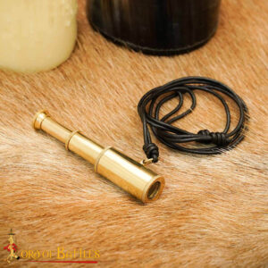Pirate of the Seven Seas Pure Brass Telescope Pendant