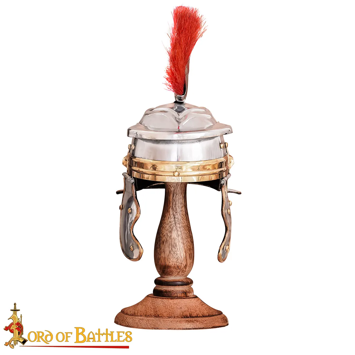 Miniature Roman Helmet - Centurion Helm with Stand Miniature Roman Helmet - Centurion Helm with Stand - Image 4