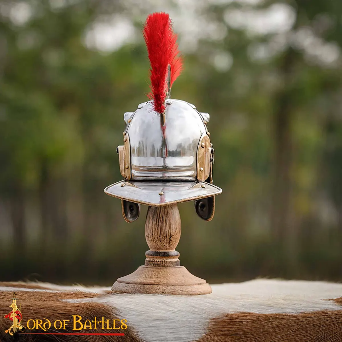 Miniature Roman Helmet - Centurion Helm with Stand Miniature Roman Helmet - Centurion Helm with Stand - Image 7