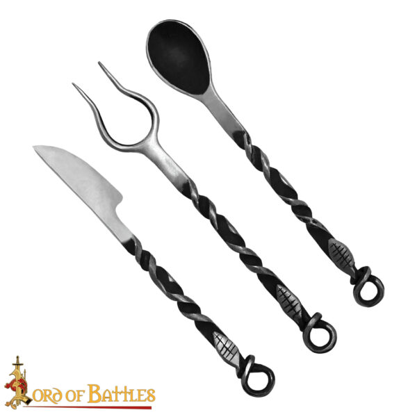 Hand Forged Rustic Cutlery Set - Image 4