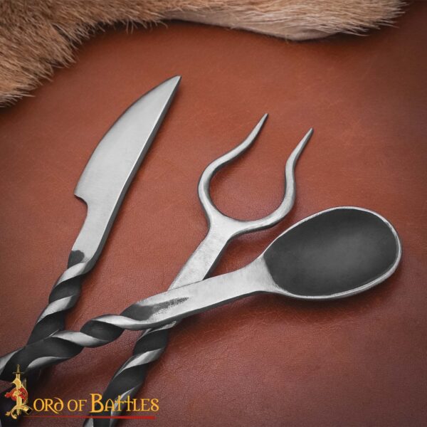 Hand Forged Rustic Cutlery Set - Image 6