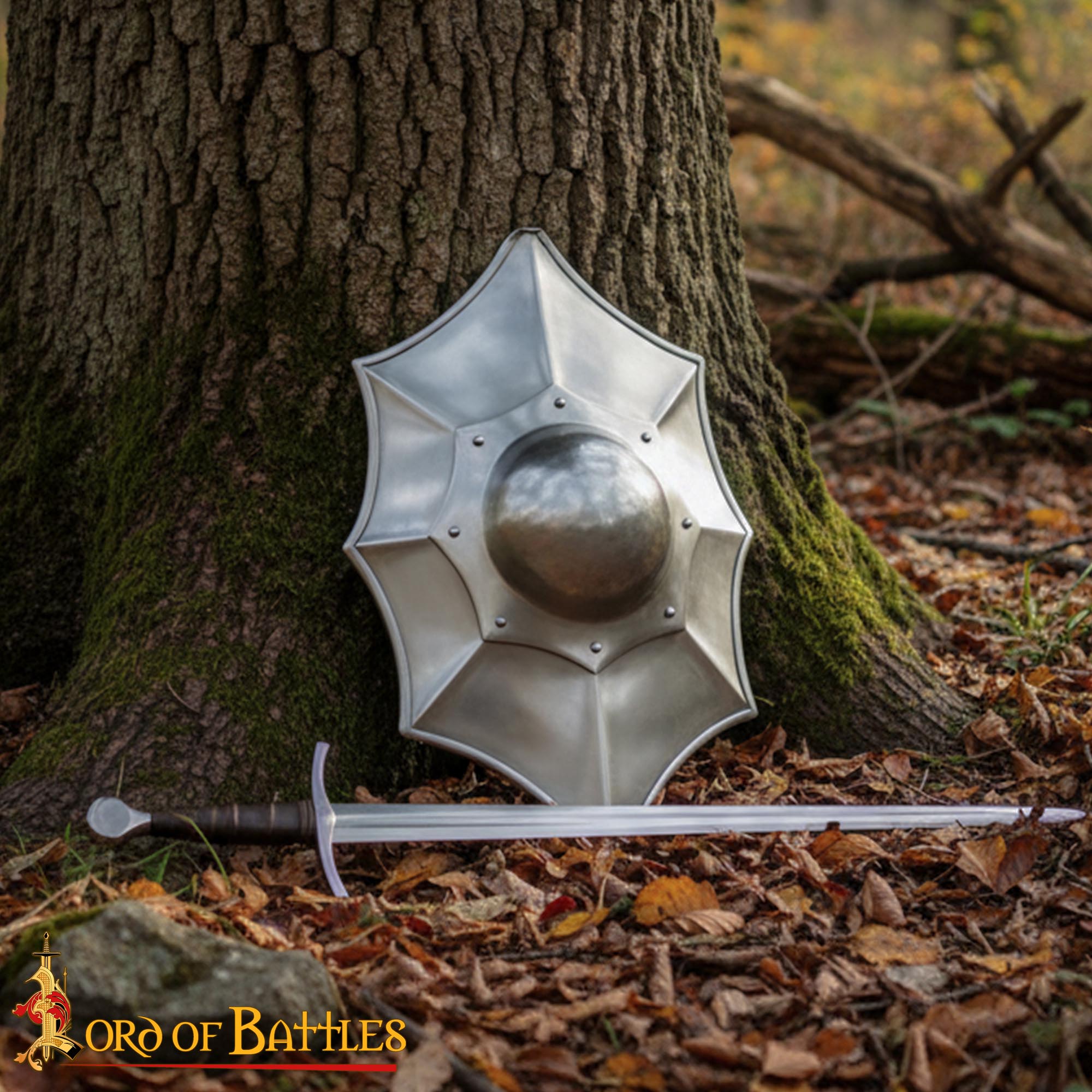 Medieval Talhoffer Buckler Shield - 2133P16 6