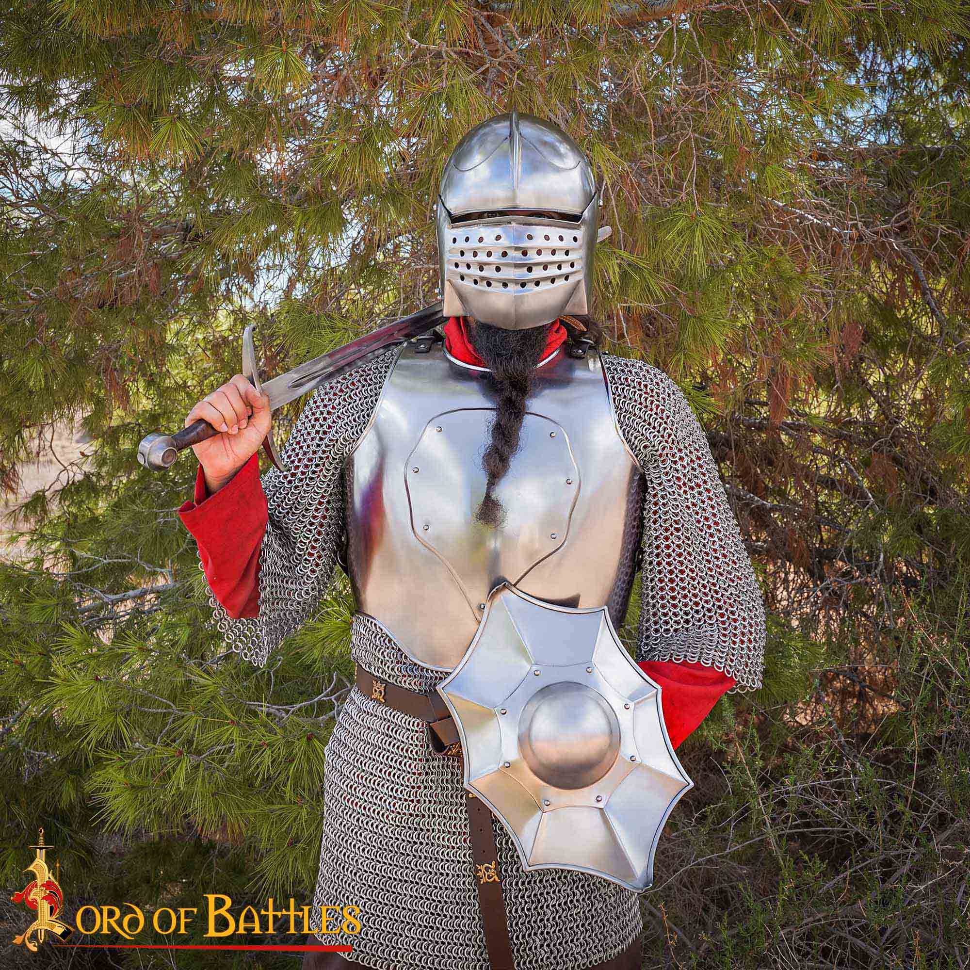 Medieval Talhoffer Buckler Shield - 2133P16 7