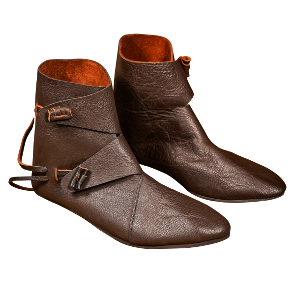 Jorvik Viking Mid-Calf Boots with Leather Toggle - Medieval Shop at ...