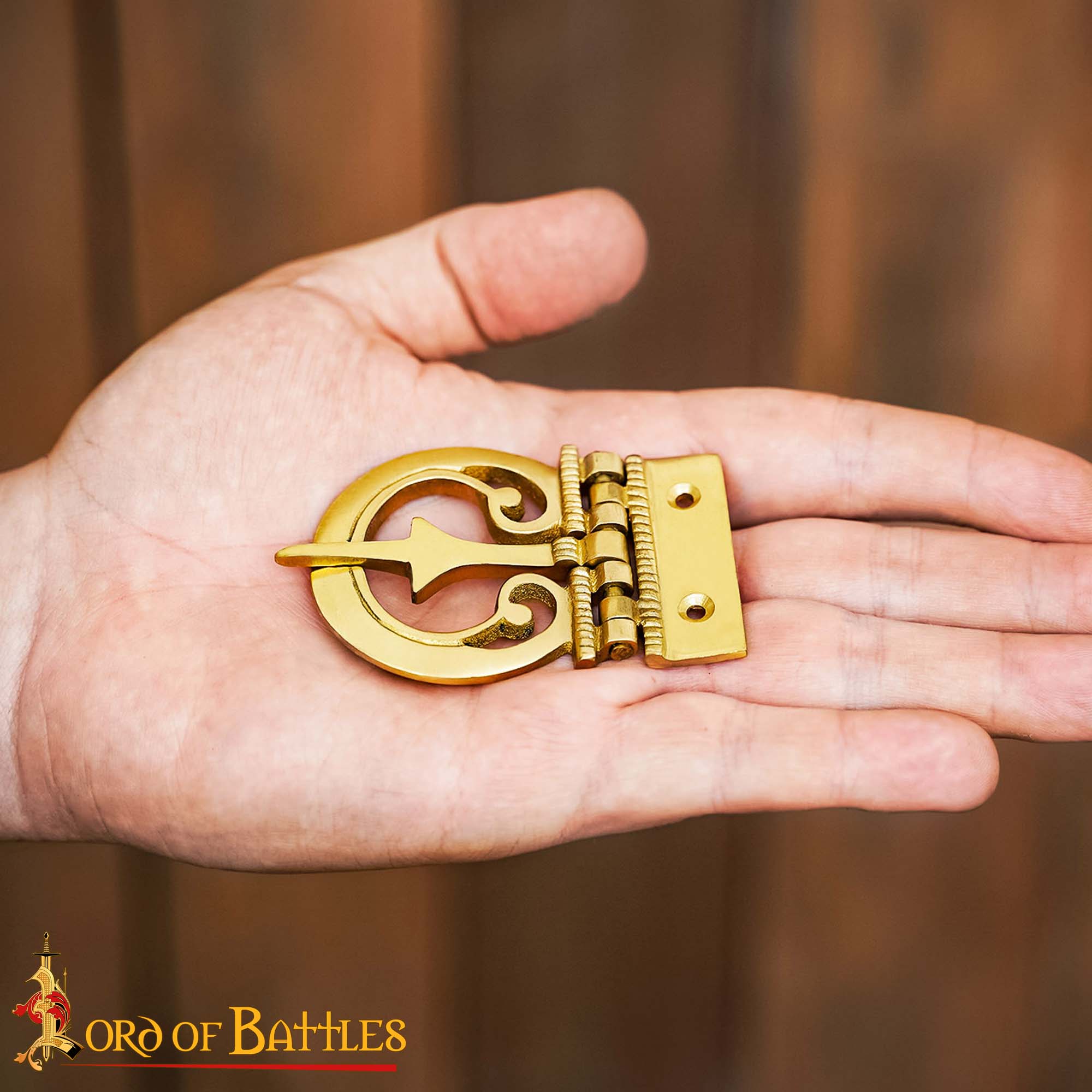 Roman Brass Belt Buckle Authentic 1st–2nd Century AD Replica-26133BS