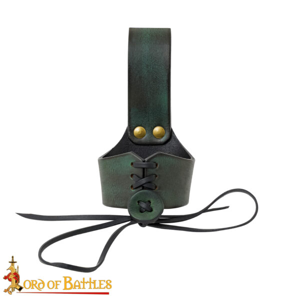 Handcrafted Genuine Leather Horn Holders for Drinking Horns - Image 4