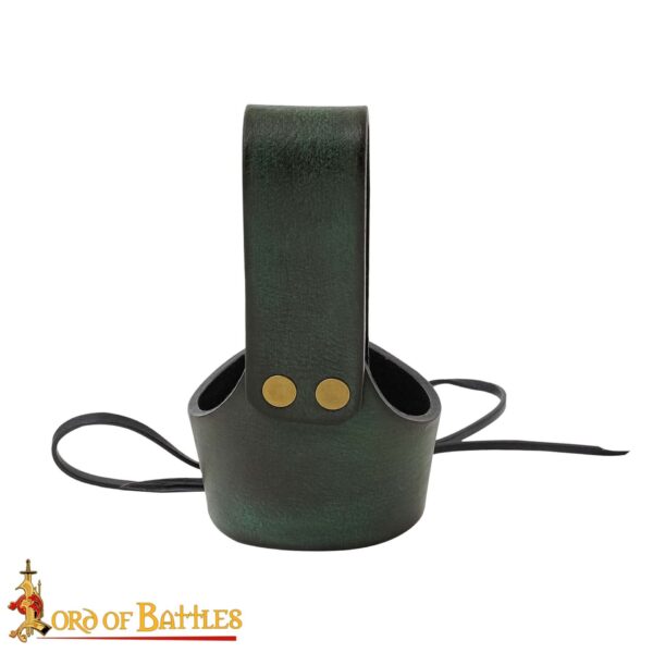 Handcrafted Genuine Leather Horn Holders for Drinking Horns - Image 5
