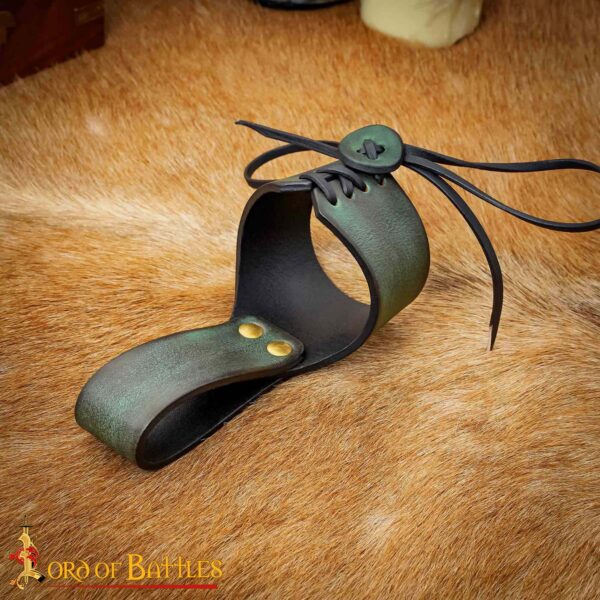 Handcrafted Genuine Leather Horn Holders for Drinking Horns - Image 6