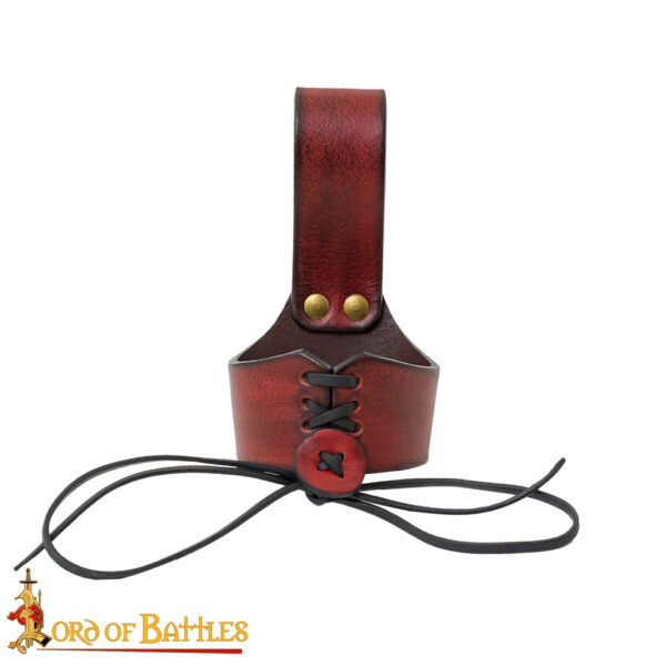 Handcrafted Genuine Leather Horn Holders for Drinking Horns - Image 10