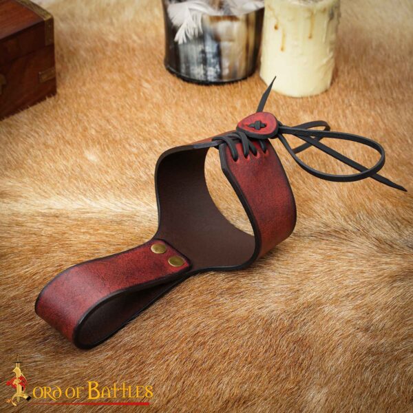 Handcrafted Genuine Leather Horn Holders for Drinking Horns - Image 12