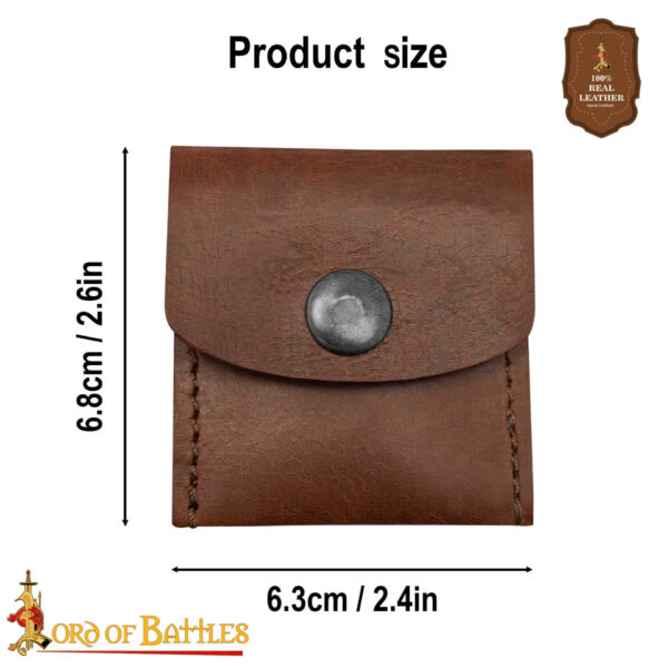 Handcrafted Genuine Leather Pouch - Image 3