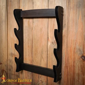 Three Tier Axe Stand Handcrafted Genuine Hardwood