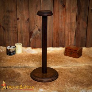 Handmade Detachable Wooden Helmet Stand for Helmets with or without Aventail