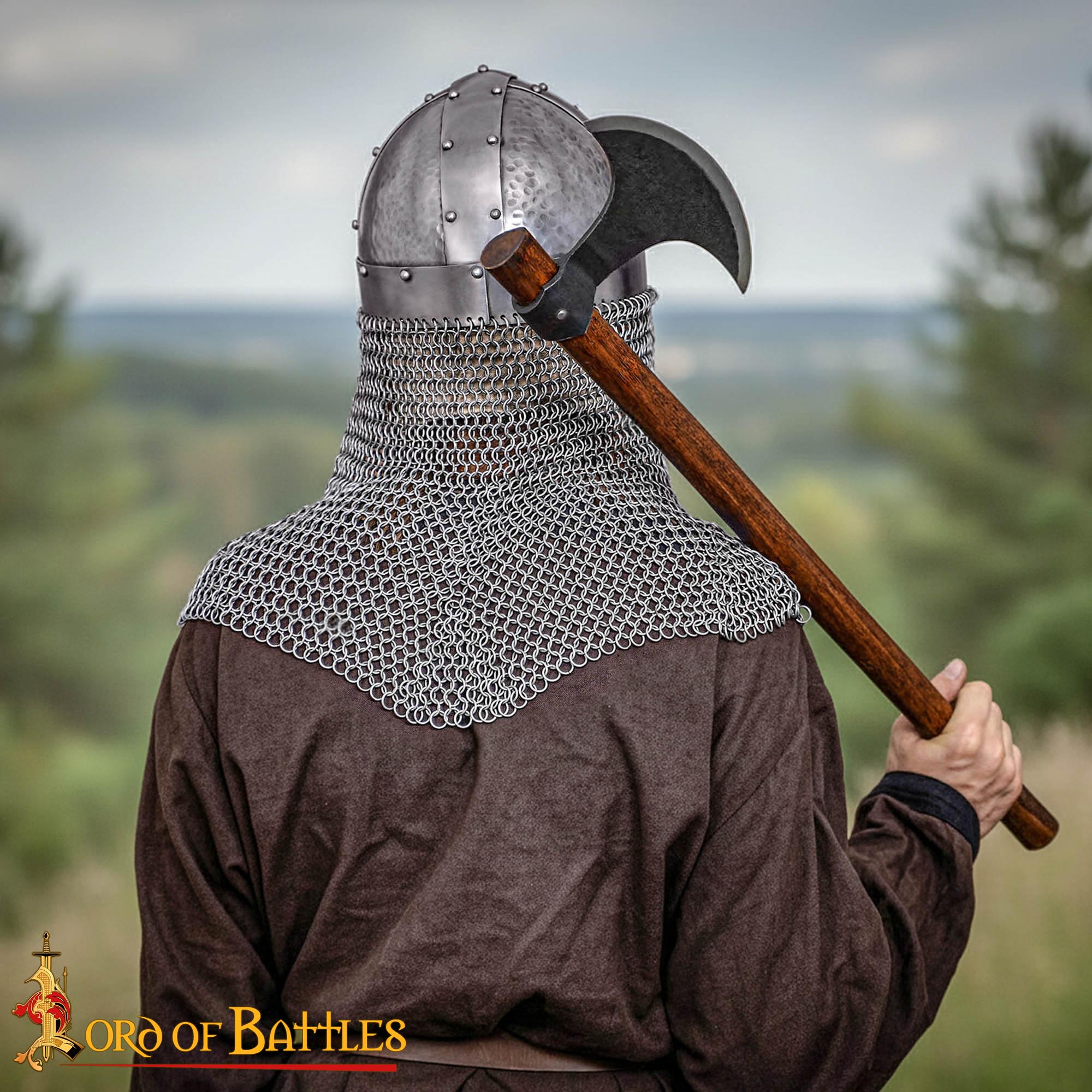 Antique Viking Spectacle Helmet with Butted Chainmail Camail - 25163 1