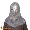 Antique Viking Spectacle Helmet with Butted Chainmail Camail - 25163 3