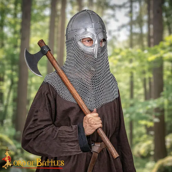 Viking Spectacle Helmet with Butted Chainmail Camail