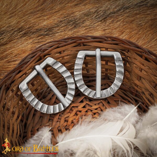 Medieval Fantasy Rustic Steel Buckles - Image 5