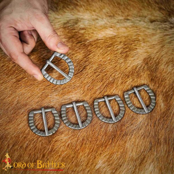 Medieval Fantasy Rustic Steel Buckles