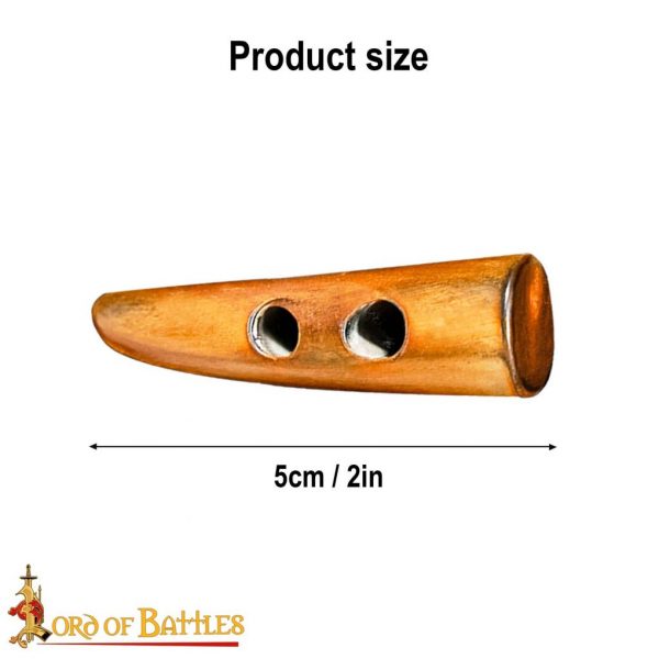 Ethically Sourced Genuine Horn Toggles Set of 5 - Image 3
