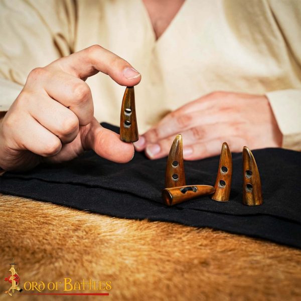 Ethically Sourced Genuine Horn Toggles Set of 5 - Image 8