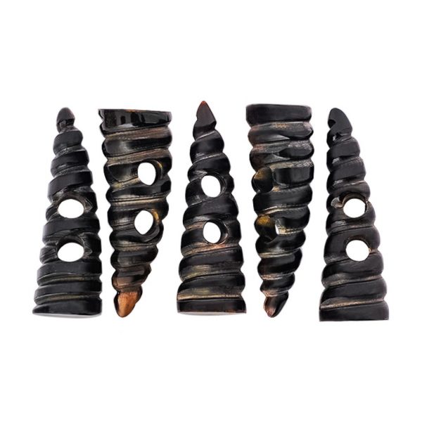 Genuine Spiral Horn Toggles Set of 5
