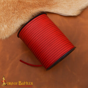 50metres Red Leather Spool Roll