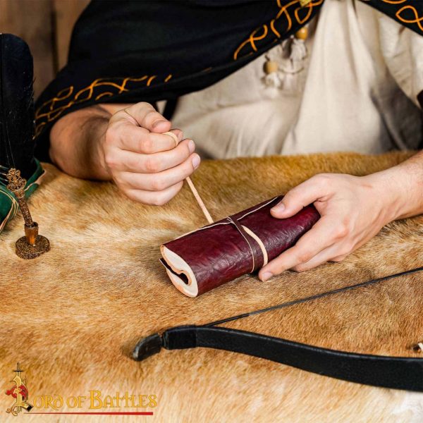 The Mythical Wanderer Brown Leather Scroll Journal - Image 6