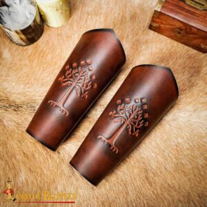 Genuine Leather Large Bracers for the Men of Middle Earth
