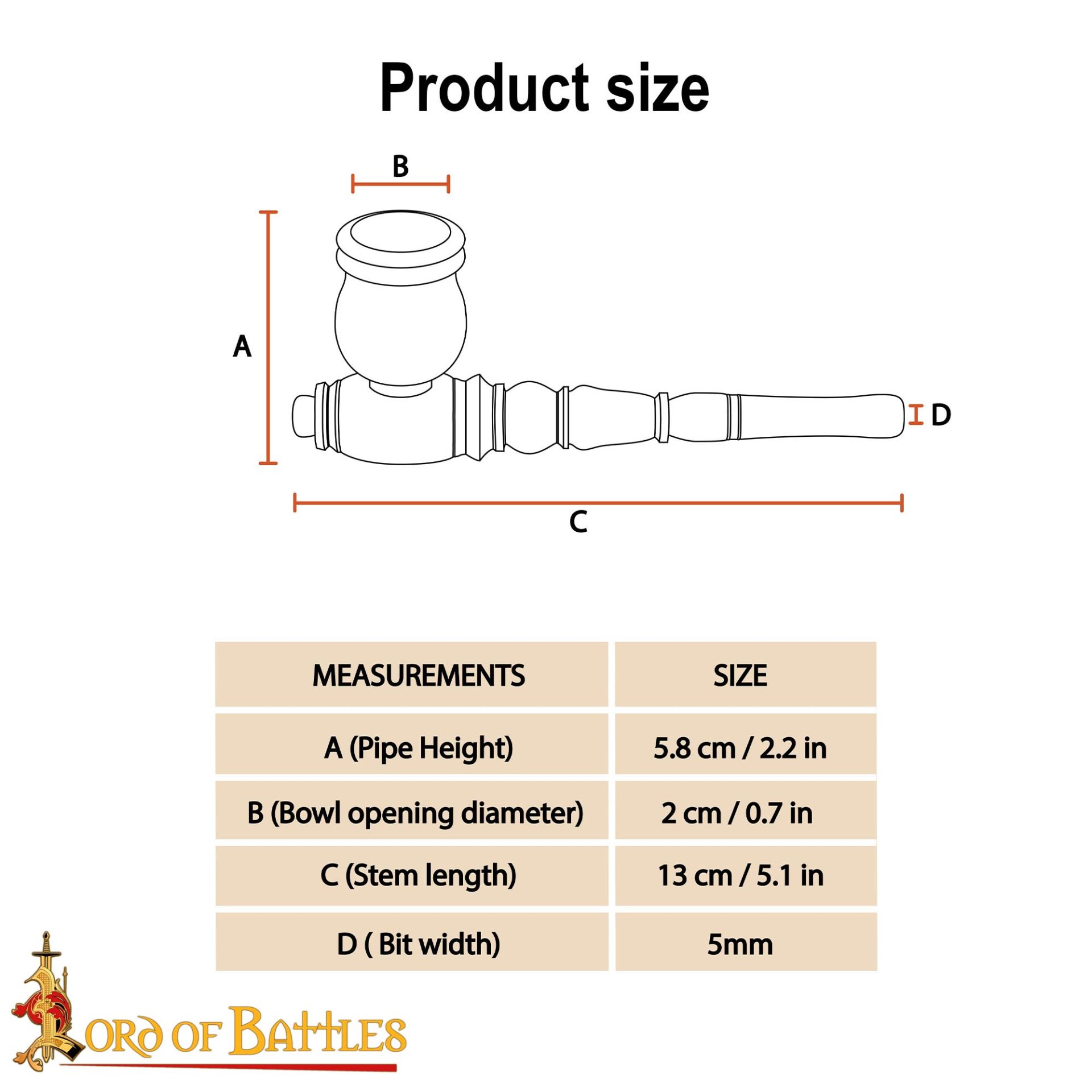 Medieval Hand-Engraved Wooden Smoking Pipe-26193 2